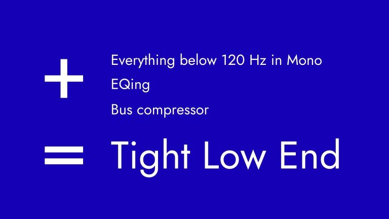 how to make a tight low end kick and bass techno electronic music